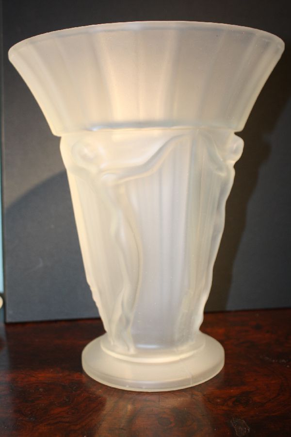 Pressglas Jugendstil Vase