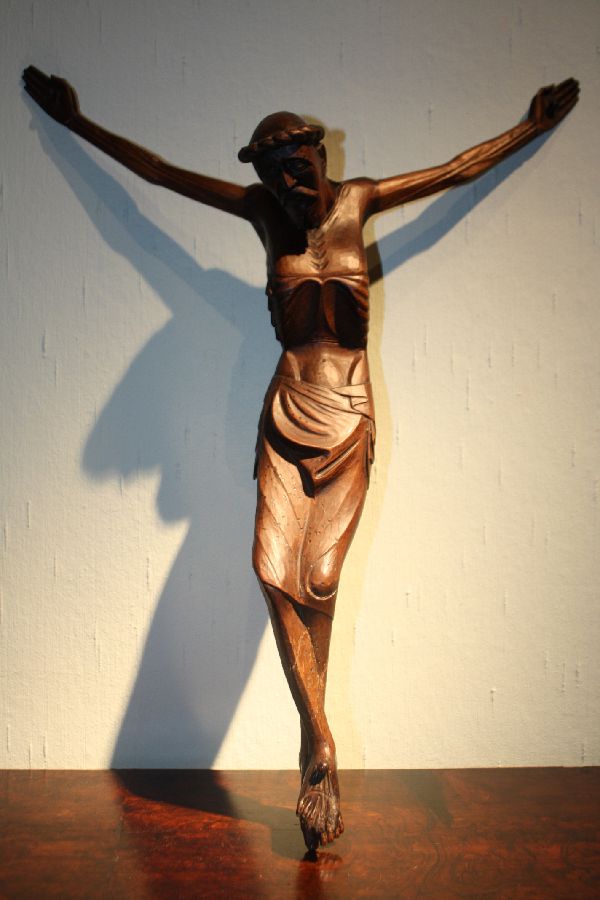 Christus Skulptur Holz Jugendstil