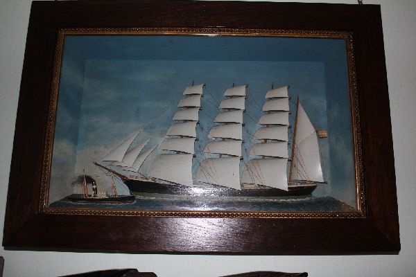Segelschiff Diorama Halbkastenmodell