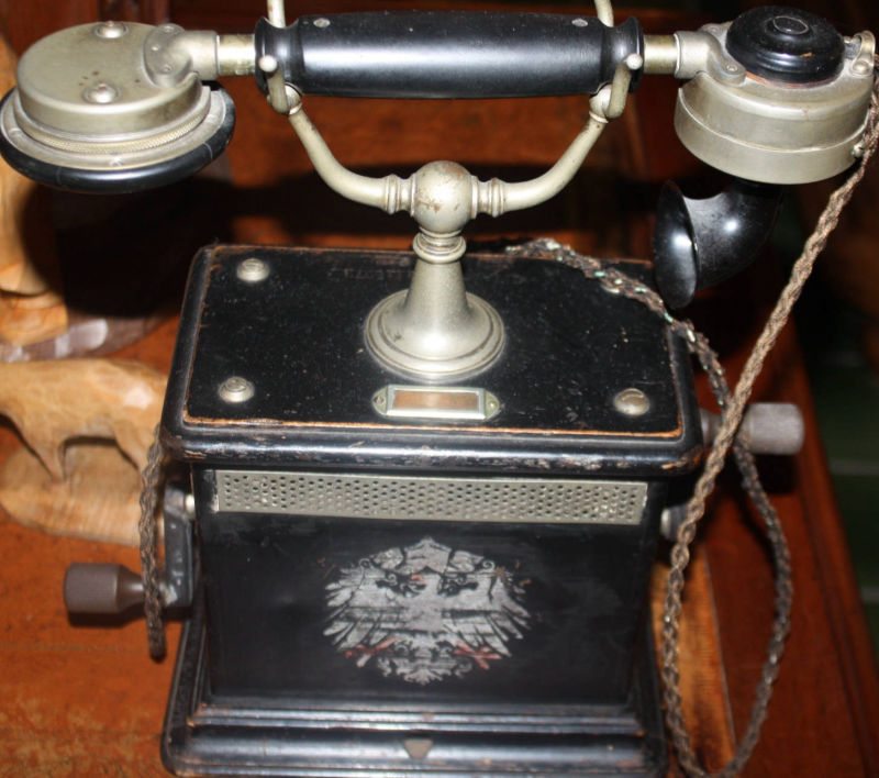 Antikes Telefon, Fernsprecher, um 1900, C.F. Lewert, Berlin